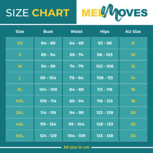 Pole Dance Outfit - Größentabelle