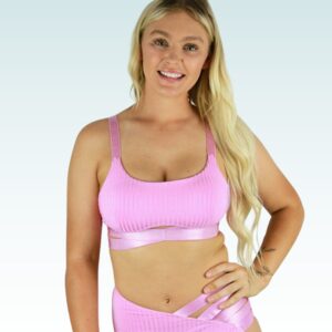 Crystal Strap Bralette – Rose Quartz
