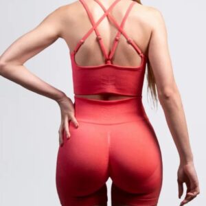 Damen Seamless Sport-Shorts High Waist, pink