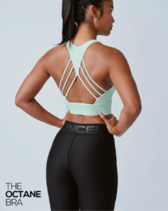 The Octane bra – eucalyptus green